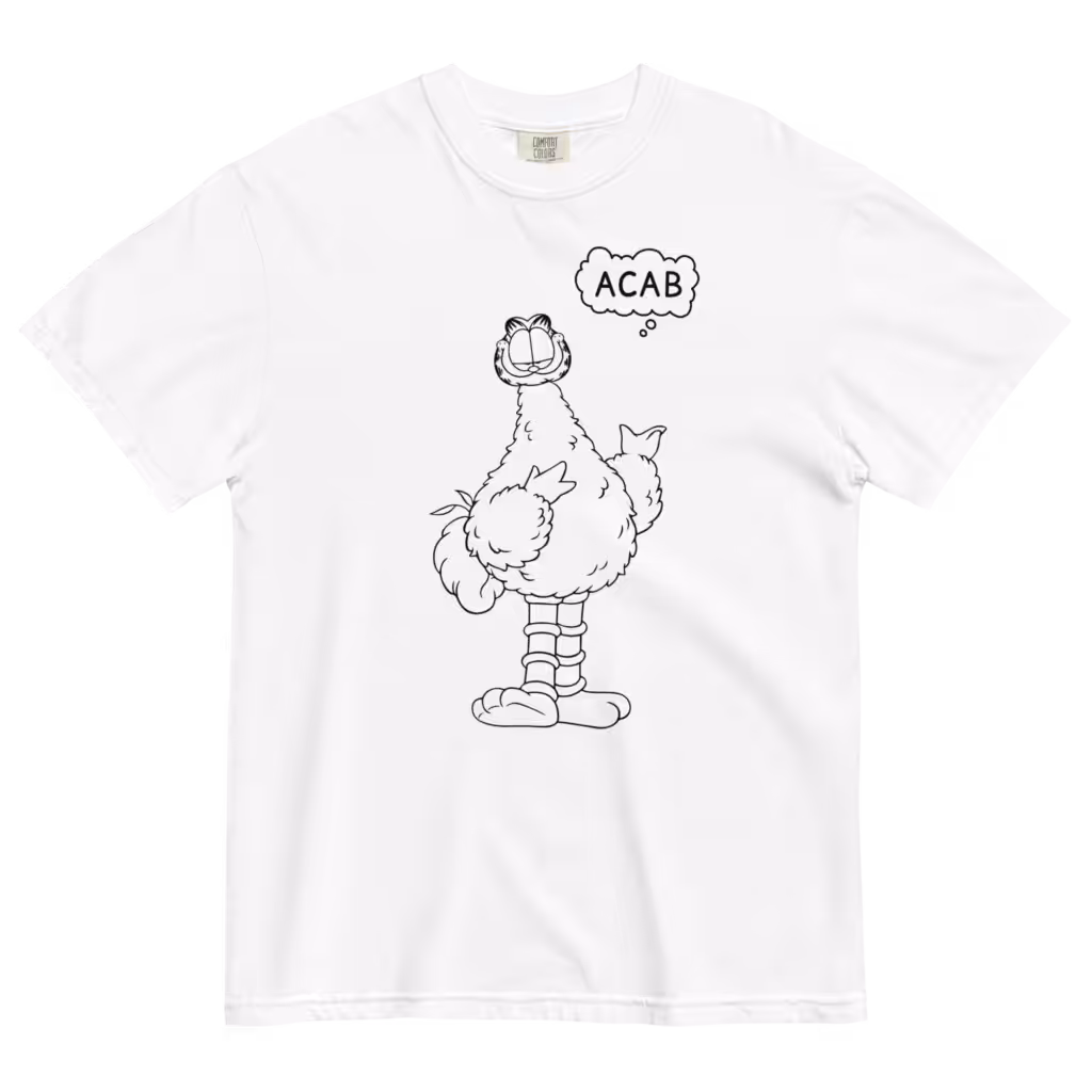 Garbird ACAB heavyweight t-shirt (white)