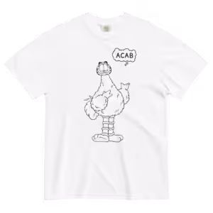 Garbird ACAB heavyweight t-shirt (white)